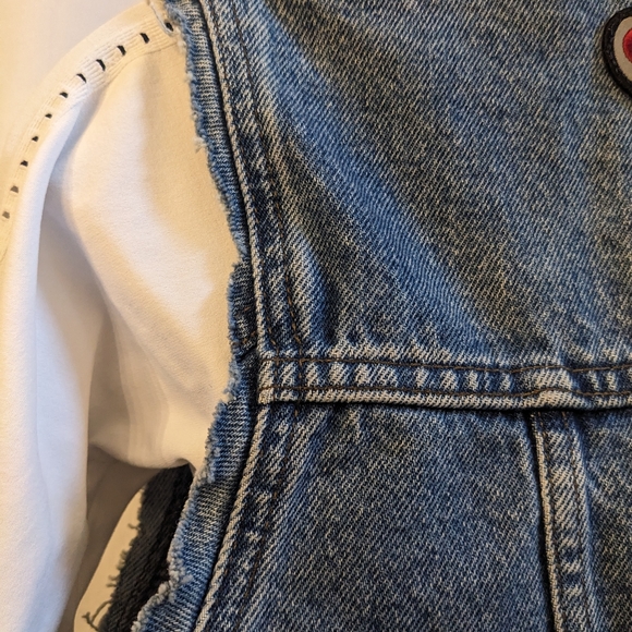 Harley Davidson Blue Jean Vest - Picture 7 of 14